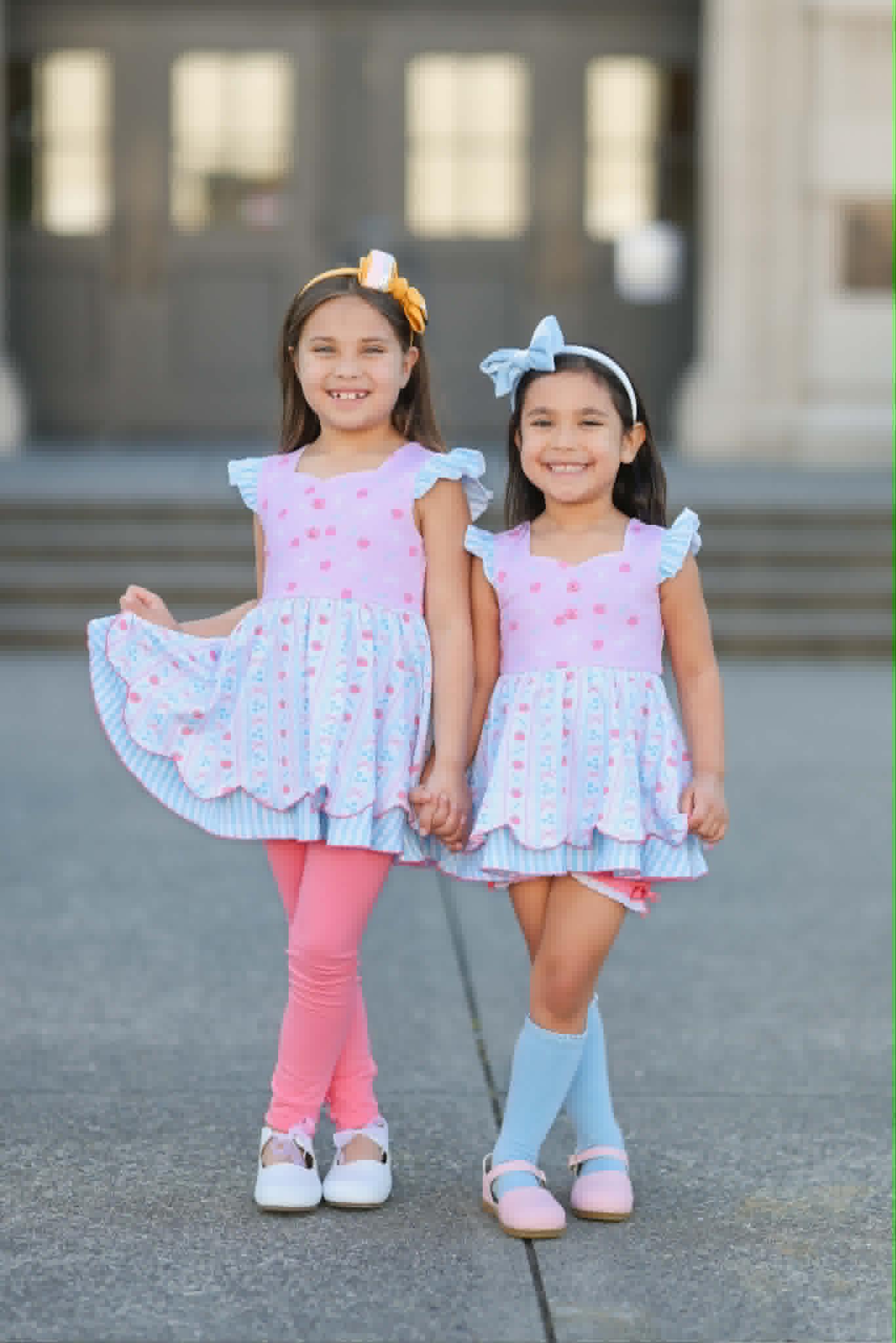 BTS Pastel Bows&Apples Sammy 3 Piece Tunic set