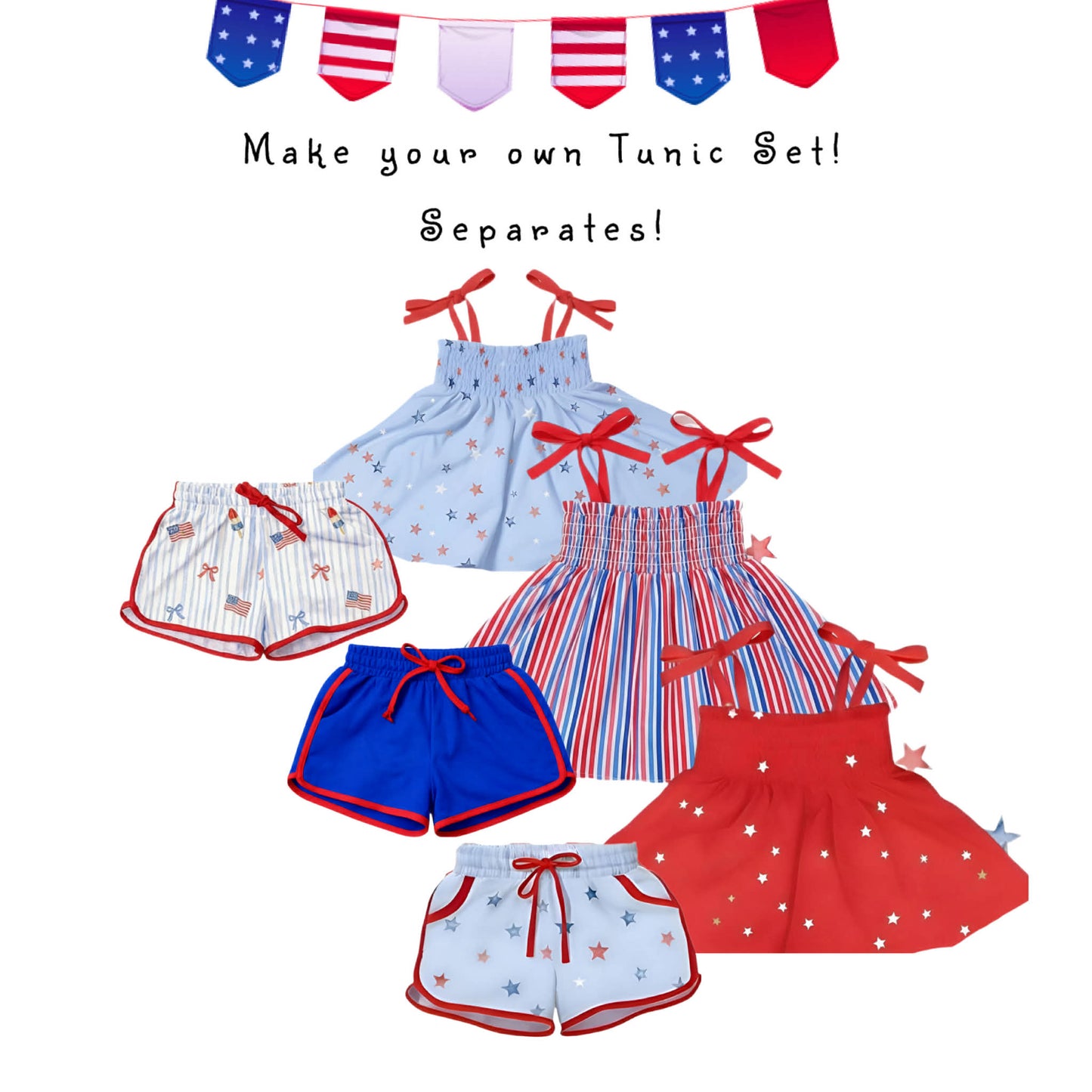 Smocked Tunics RWB 26' Preorder (3 options)