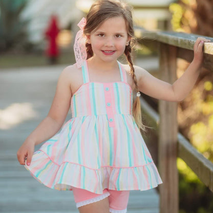 Sunset Stripes Tunic Set