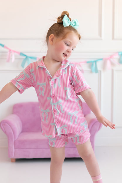 Bows Pjs (Mama or Girls)