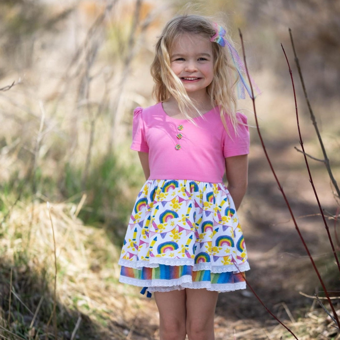 Crayon Rainbow Tunic Sets