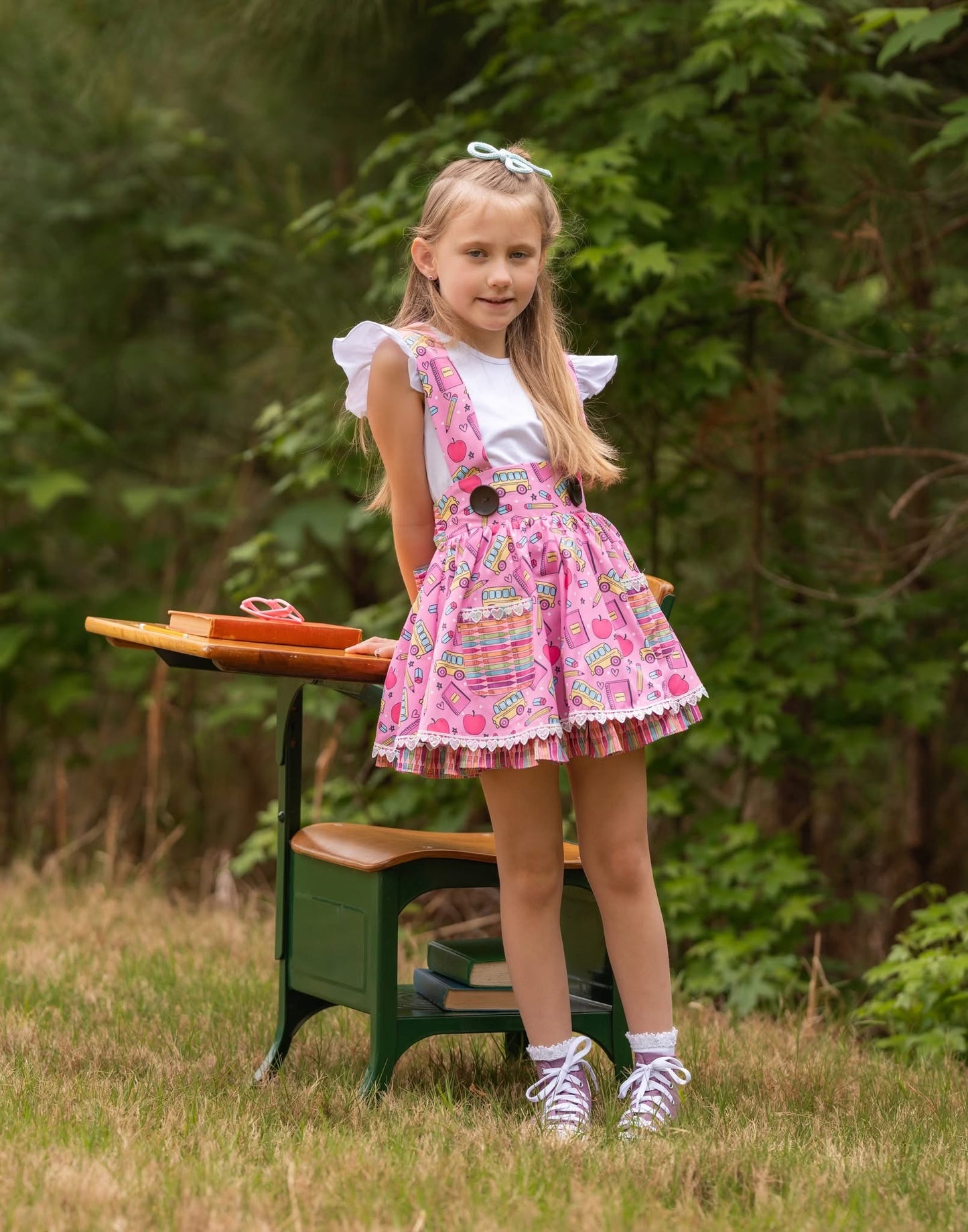 Suspender Skirt {Retro Back to School PREORDER)