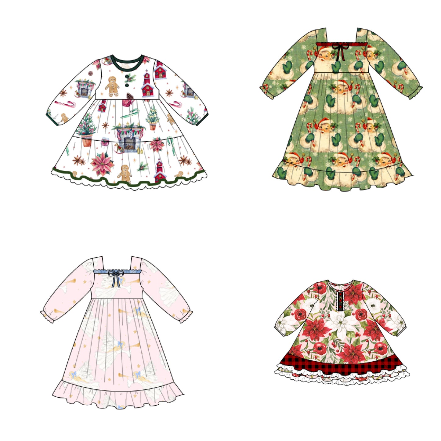 Holiday Family Cozy Doll Dresses preorder