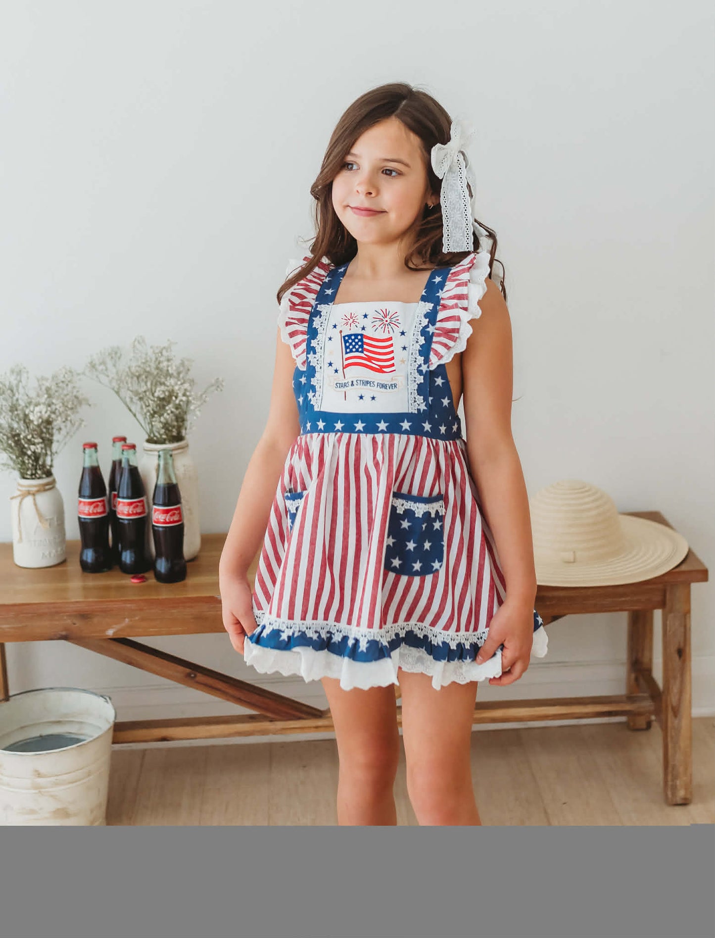 Millie Pinafore Set RWB '26 Preorder