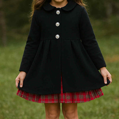 Black Velvet Jackie-O coat