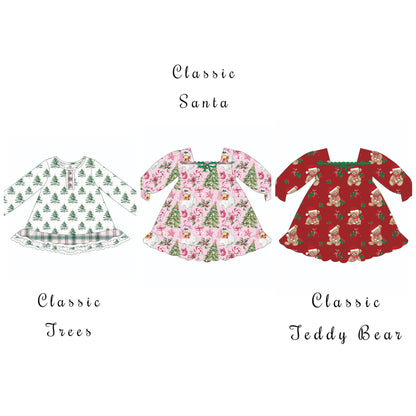 Classic Christmas Doll dress Preorder