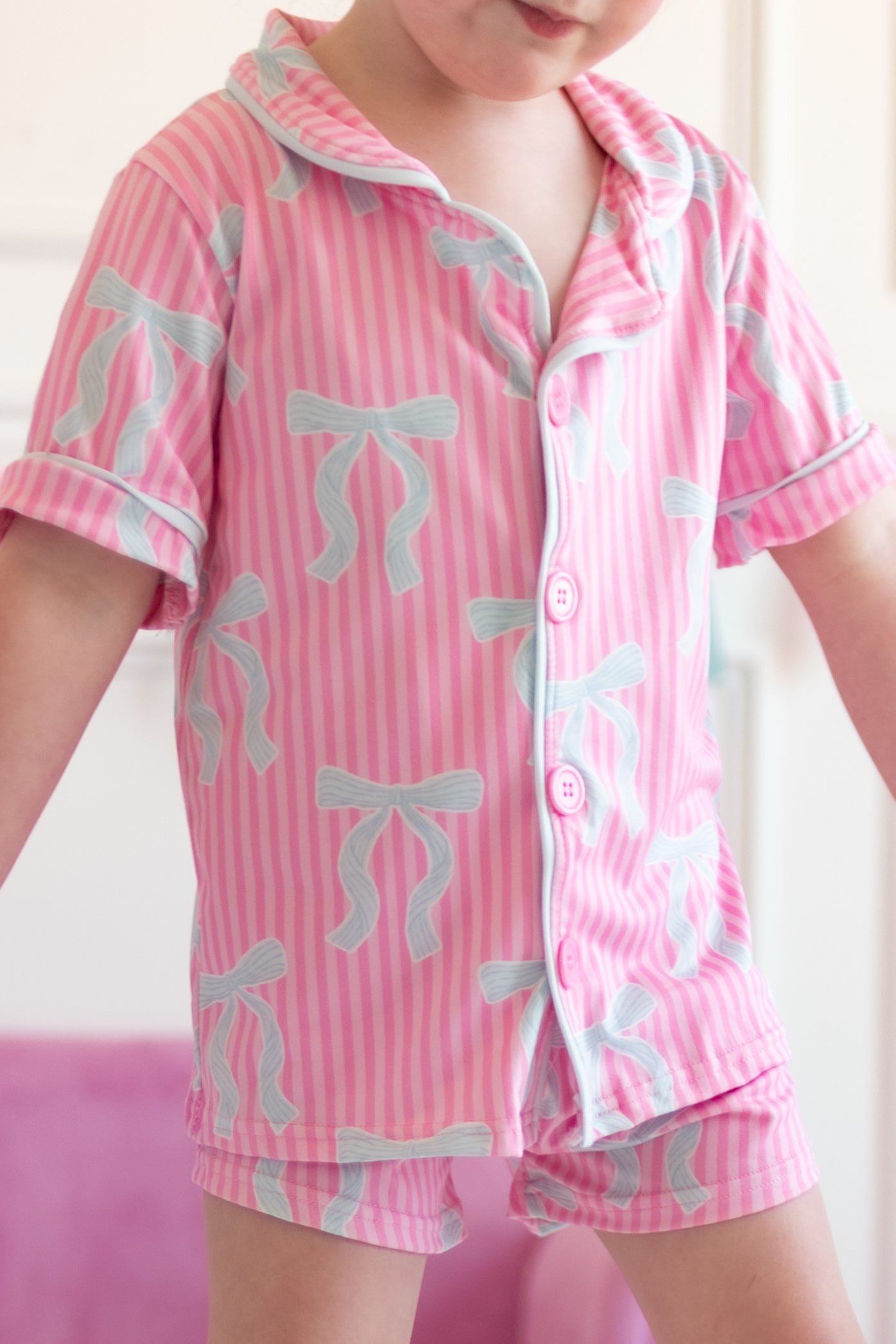 Bows Pjs (Mama or Girls)