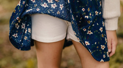 Cora Corduroy Floral Skort Set Presale