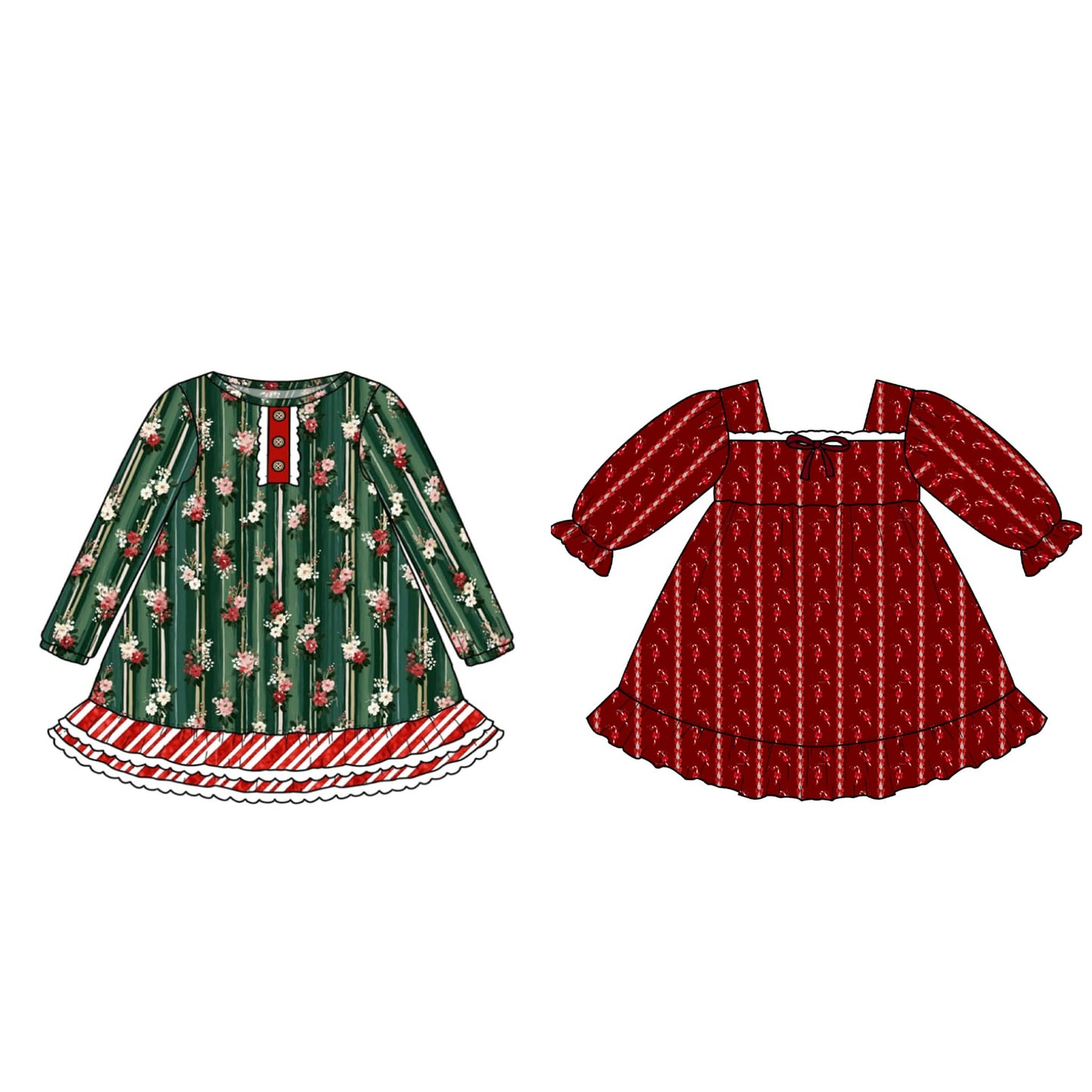 Doll Dresses Preorder (pick print) (FH26)