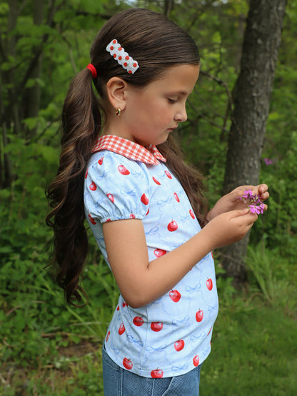 Apple Collection Gingham Collar Shirt Presale