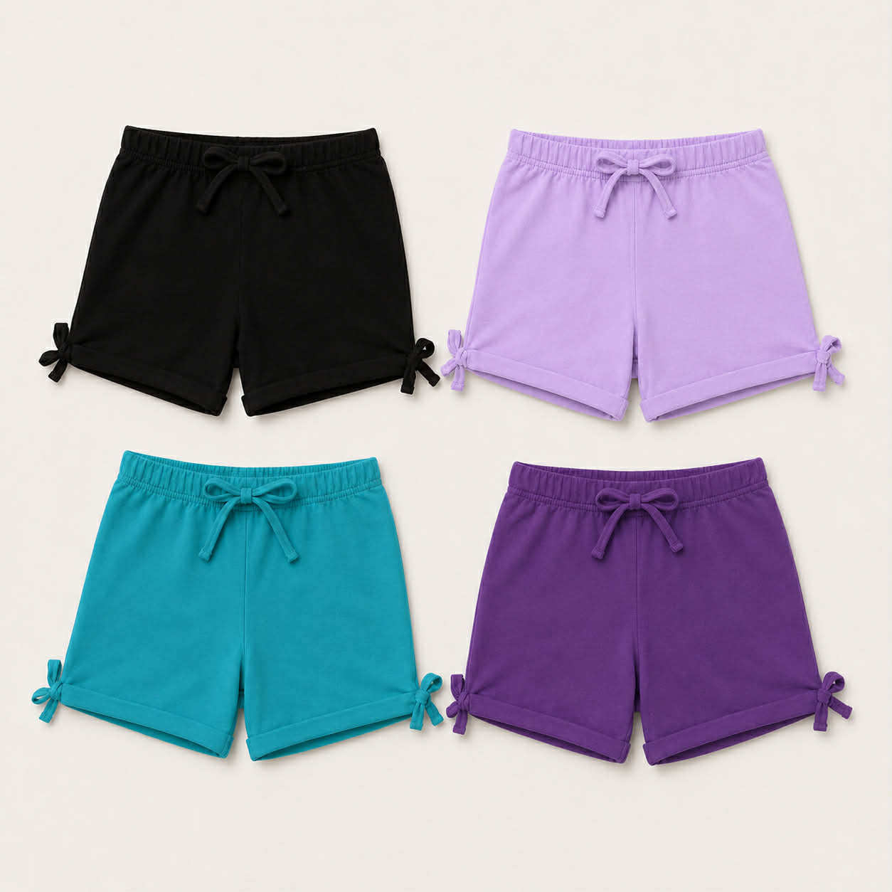 Spooky Cotton SHORTIES (black, lavender, mint, purple) Preorder