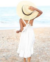 Load image into Gallery viewer, White Eyelet Lace High-Low