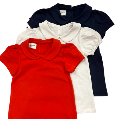 Peterpan collar knit shirts