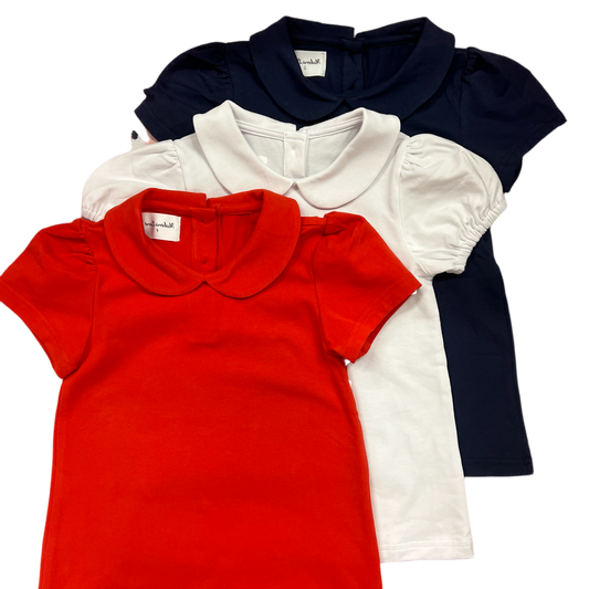 Peterpan collar knit shirts