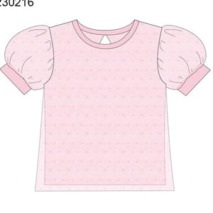 Swiss Dot Knit shirts (White, Navy, Pink)