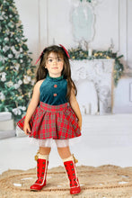 Load image into Gallery viewer, Christmas Plaid Velvet Set
