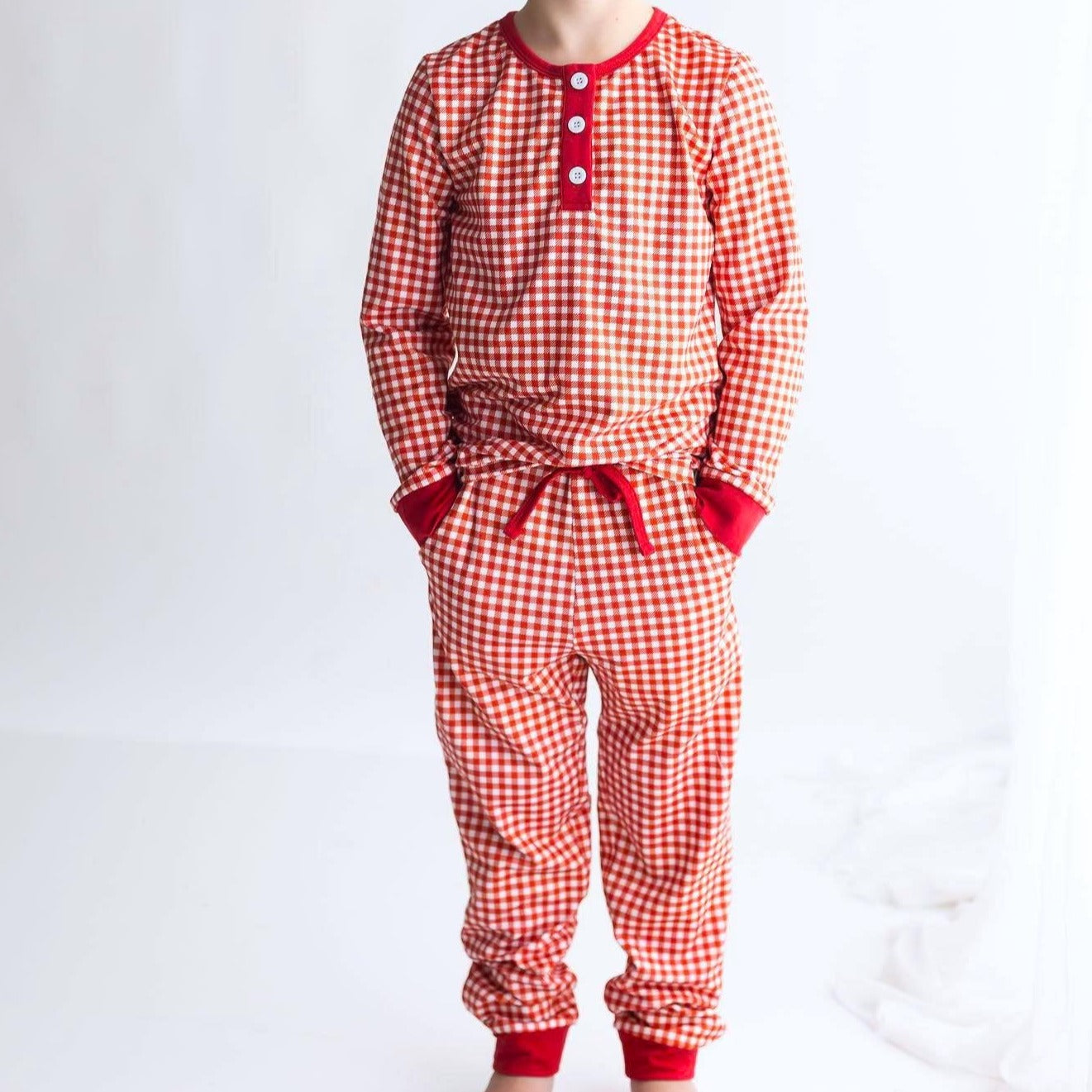 Red Gingham Kids Unisex