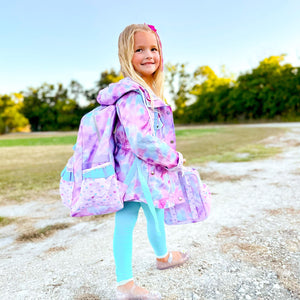 Candy Heart Tie Dye Raincoat