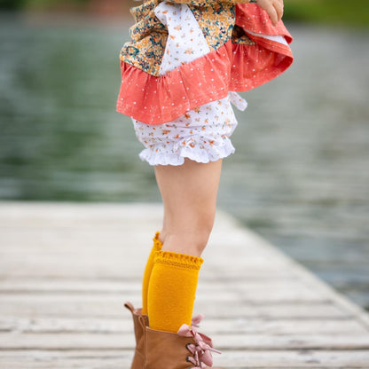 Marigold Floral Hooded Tunic Set