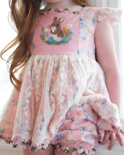 Pink Floral Sawyer Set (choice of length and chest design)