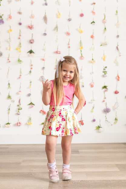 Floral Tennis Skorts Sets