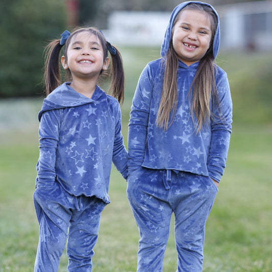 Velour Stars Jogger Sets