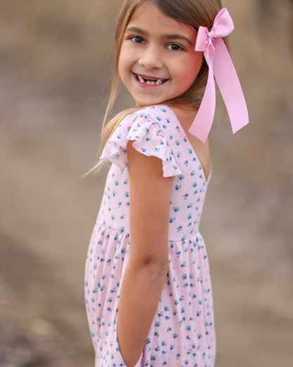 Blueberry Pointelle Romper Preorder