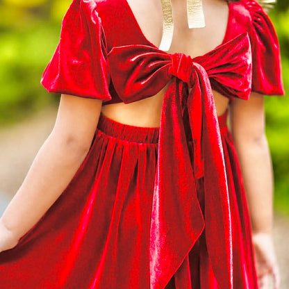Girls Red or Green Annie Velvet HIGH/LOW Preorder CDU26