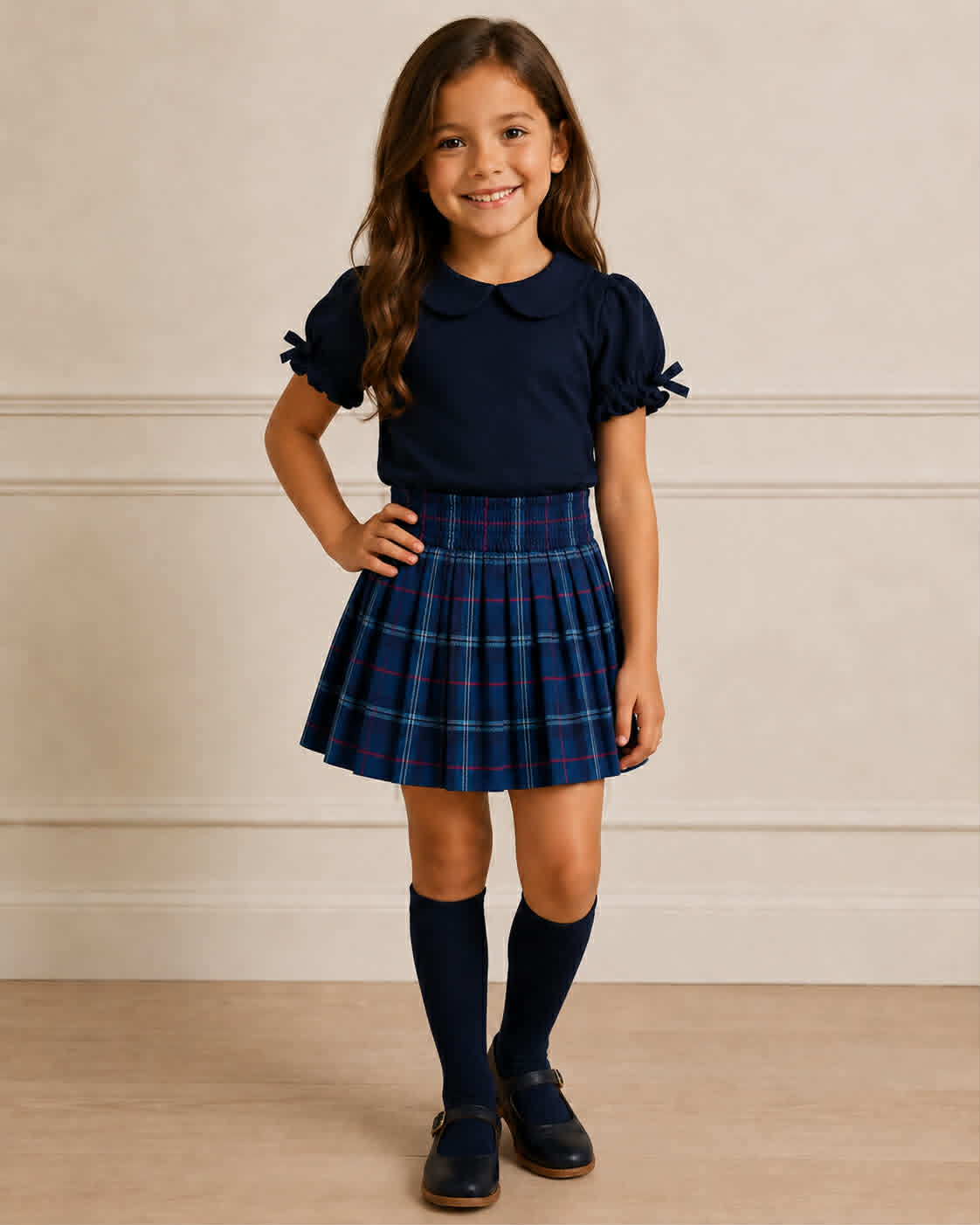 Knit Plaid Skorts Fall Separates Preorder (3 options)
