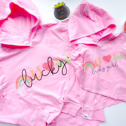 Lucky Girl Hoodies (Adult & Kid sizes)