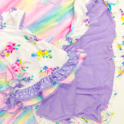 Ombre Rainbow Blanket XL 75x60