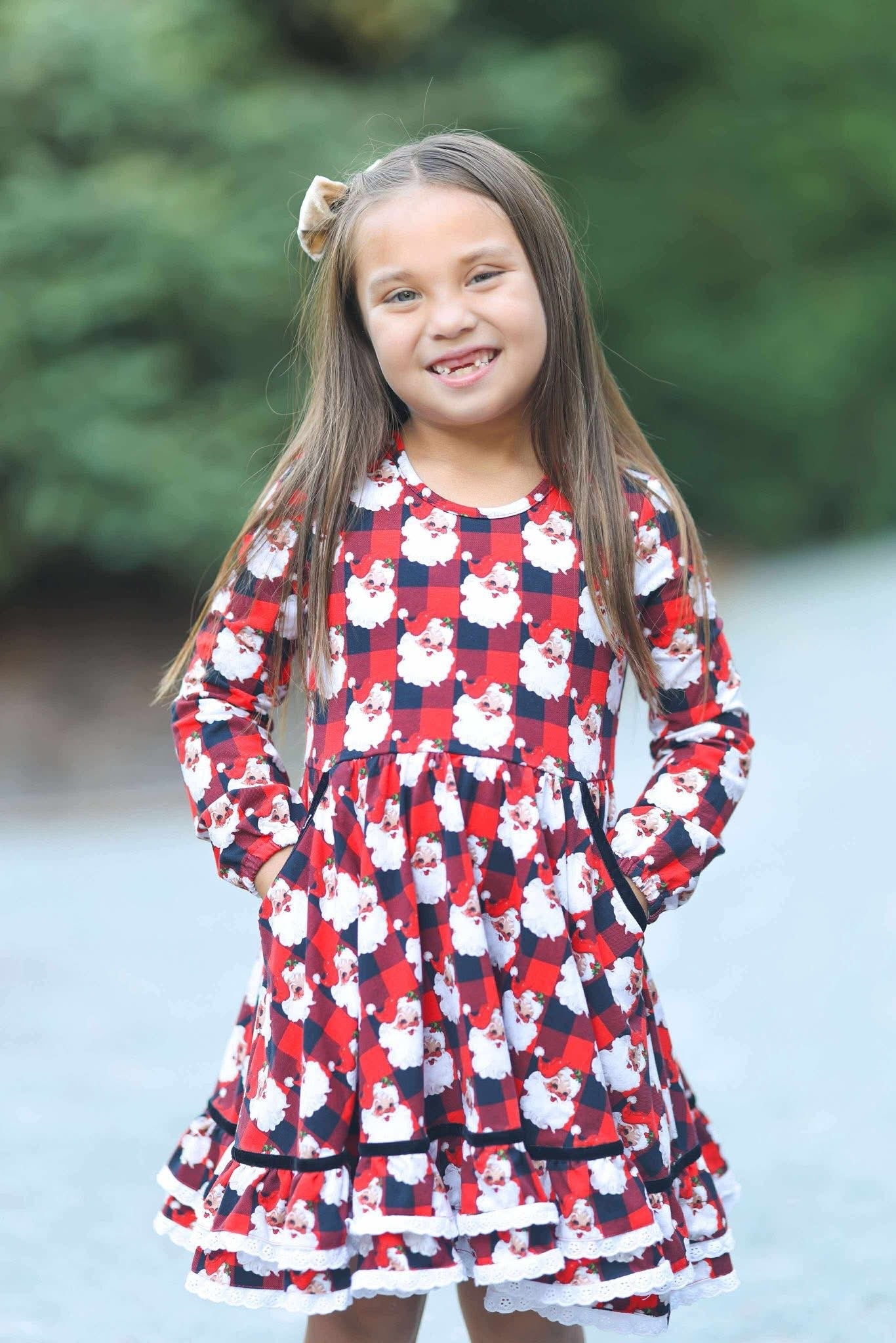 Buffalo Plaid Santa Ruby Presale