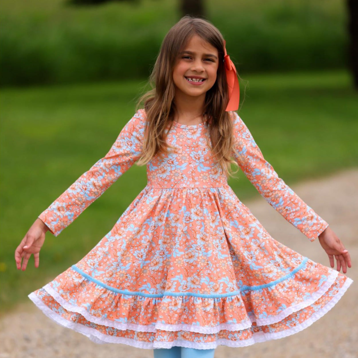 Marigold Floral Laila Twirl Presale – Makena Lane