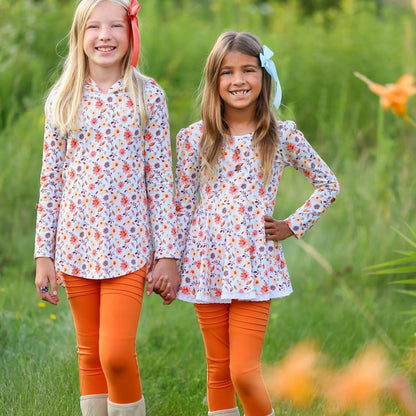 Sunflower Floral Tunic or Hoodie Set