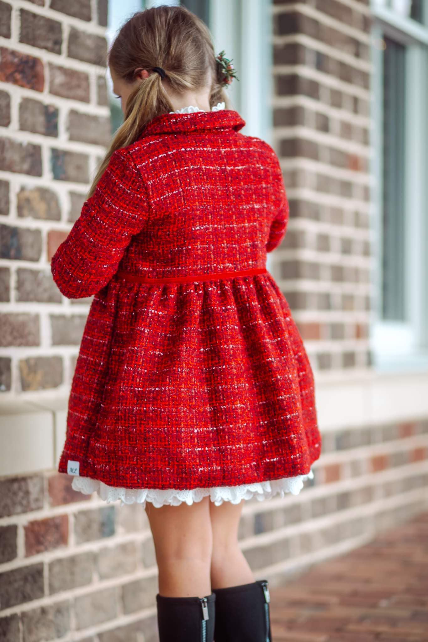 Red Tweed Jackie O