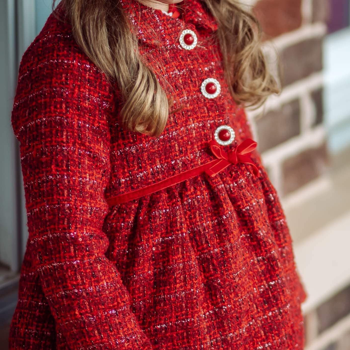 Red Tweed Jackie O