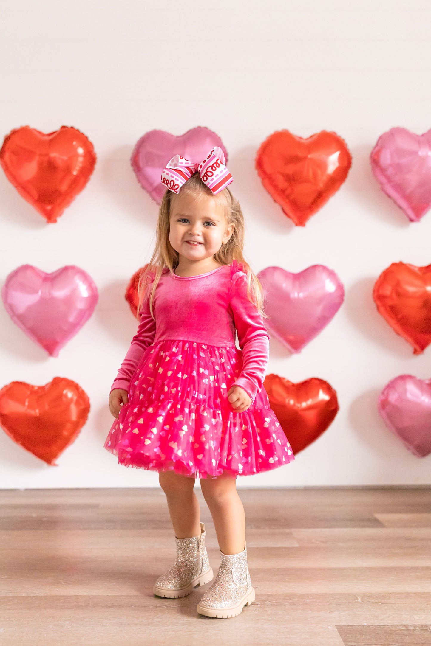 Shimmering Hearts Twirl Dress Preorder