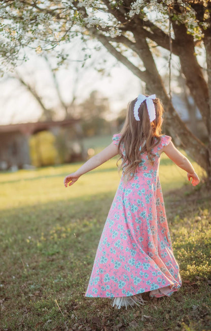 Pink Plumeria Maxi Adele