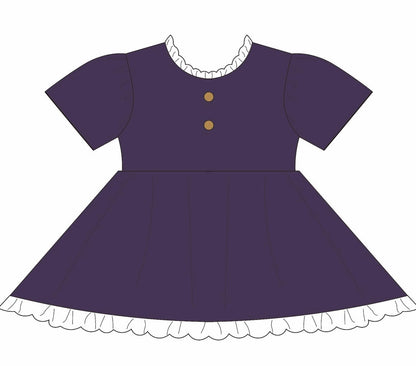 Navy Floral Fall Adele Set (Long or Short sleeve) Preorder