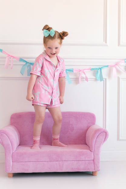 Bows Pjs (Mama or Girls)