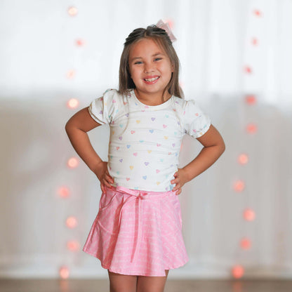 Love Hearts Athletic Skort Set