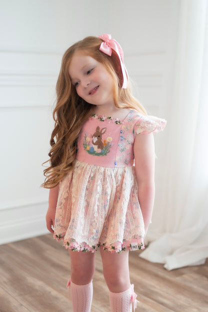 Pink Floral Sawyer Set (choice of length and chest design)