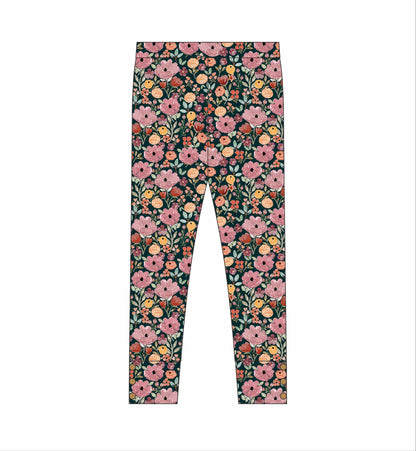 Burnt Orange Floral Fall Adele Set (Short or Long Sleeve) Preorder