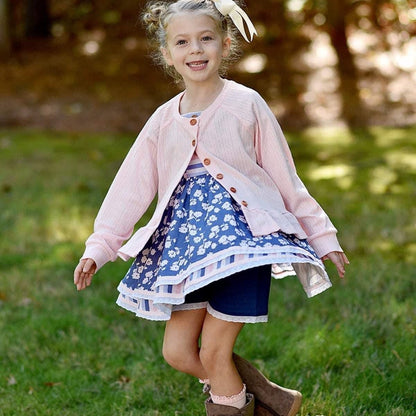 Light Pink Spring Ruffle Cardigan