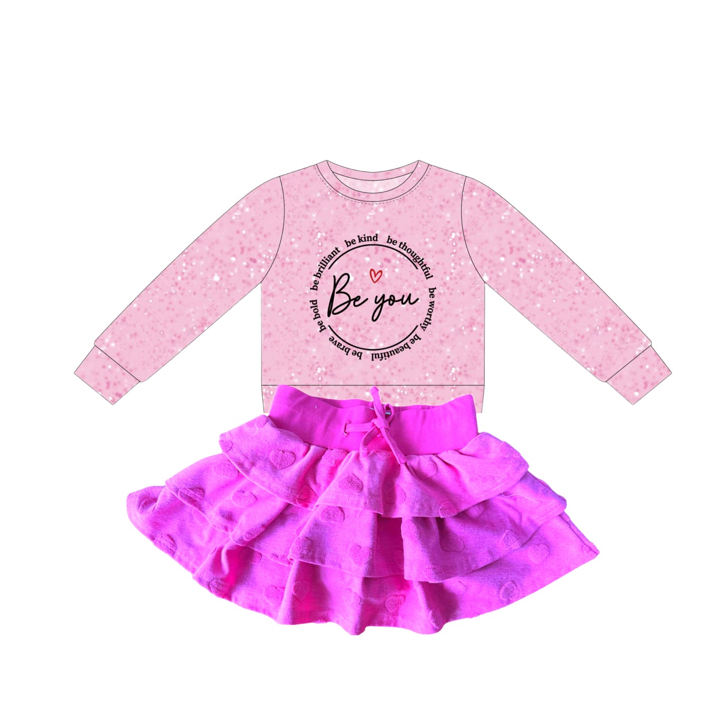 Hot pink Hearts Willow Set Presale