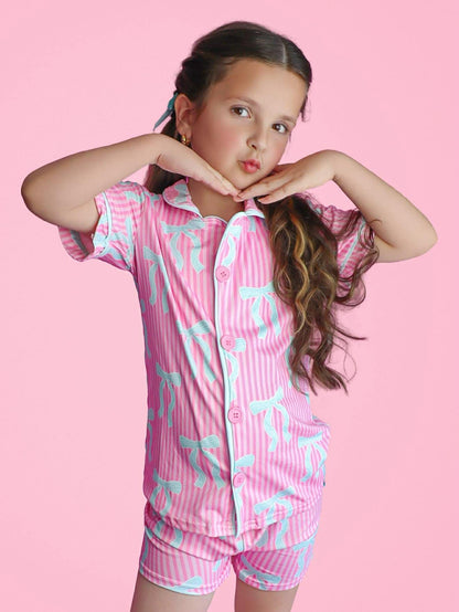 Bows Pjs (Mama or Girls)