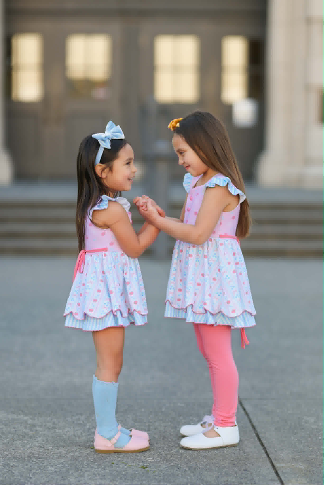 BTS Pastel Bows&Apples Sammy 3 Piece Tunic set
