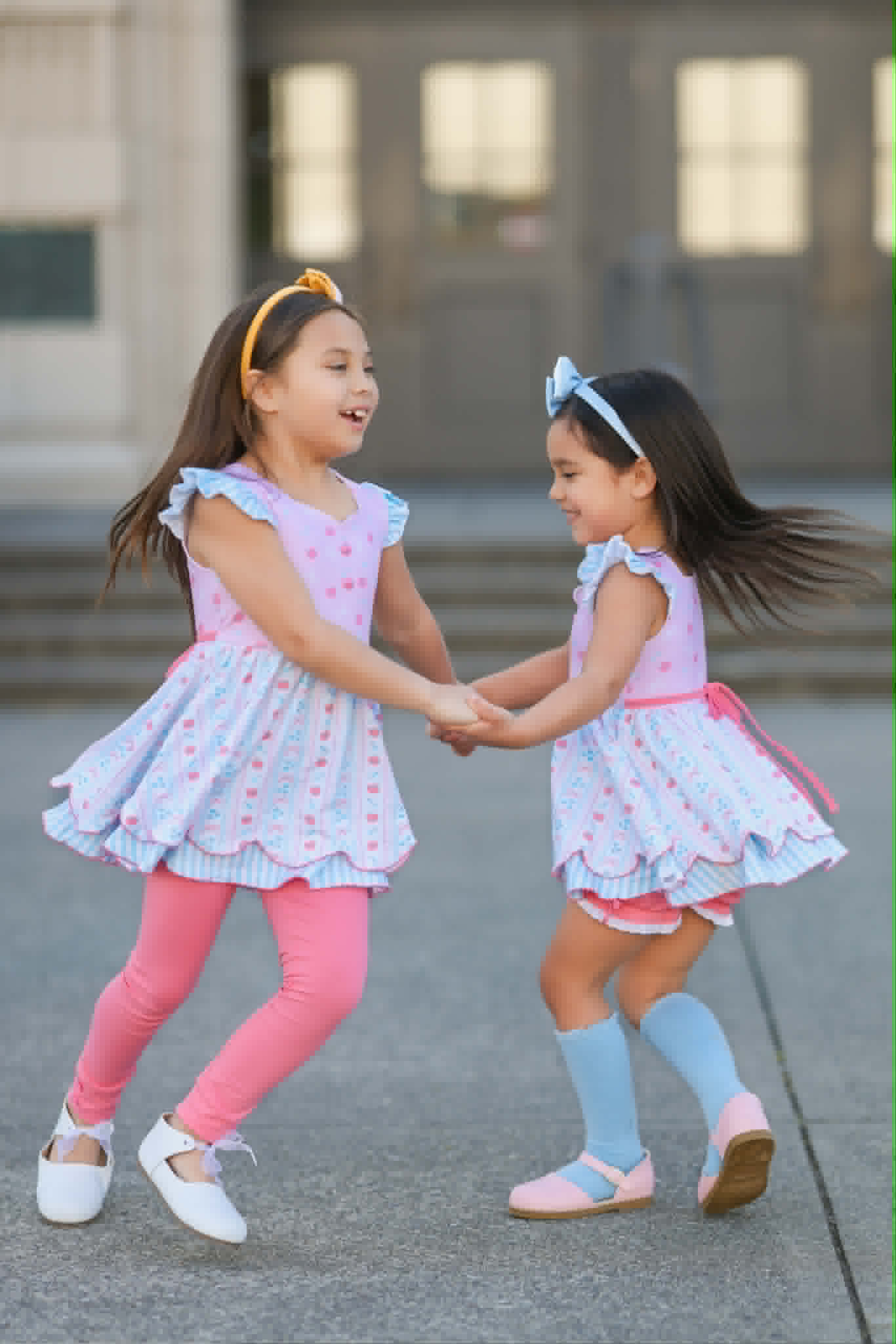 BTS Pastel Bows&Apples Sammy 3 Piece Tunic set
