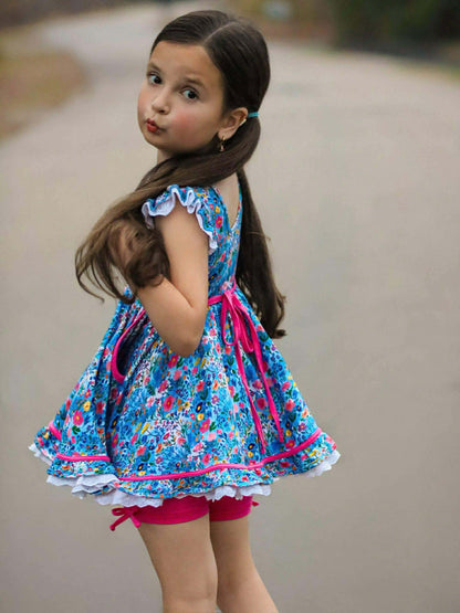 Pops Of Spring Oliviah 3 piece Set (tunic or dress ) Presale