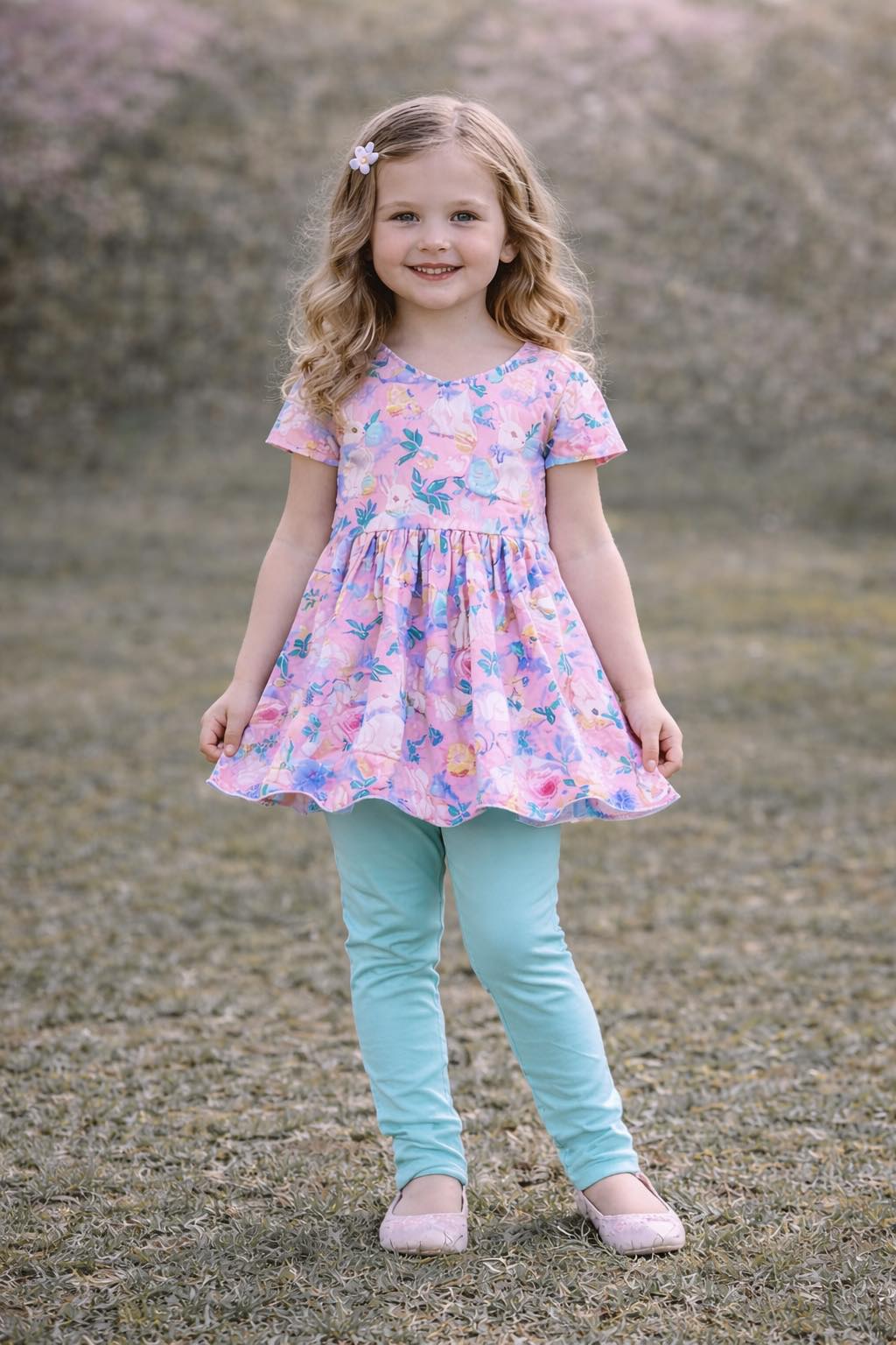 LPK Bunny Hooded tunic set